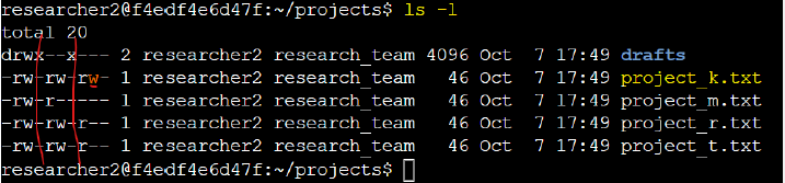 Listing directories with pwd command